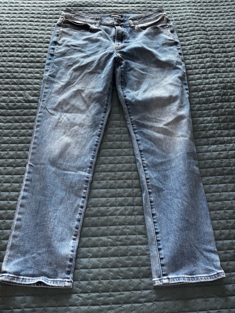 Express Jeans Mens Conscious Edit Blue Denim Stretch Light Wash Size 31 x 30 - Picture 11 of 12